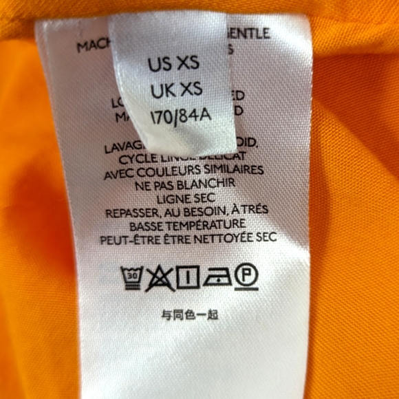 Anthropologie Maeve Marlene Maxi Dress Tiered Women XS Tangelo Orange Sleeveless - Picture 9 of 14